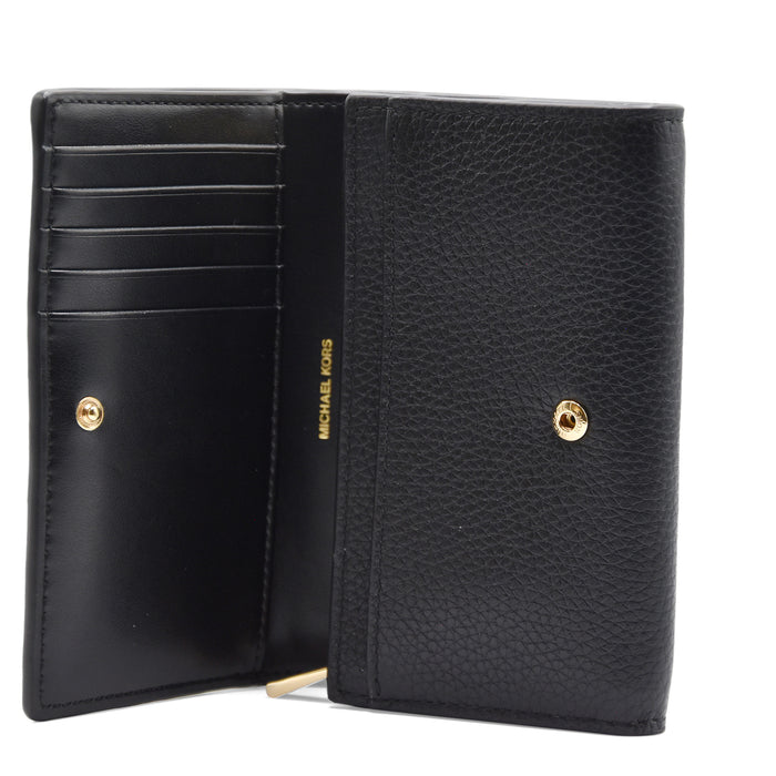 Portafoglio Michael Kors Donna LG COIN WALLET Vera Pelle Nera