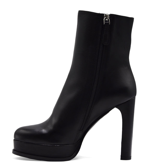 Stivaletti Chantal 1962 Donna Morbida Pelle Nera In Nappa 3301