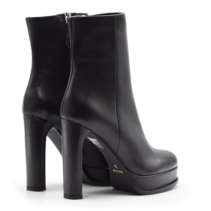 Stivaletti Chantal 1962 Donna Morbida Pelle Nera In Nappa 3301