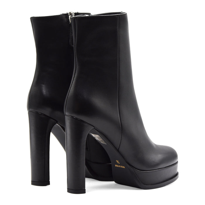 Stivaletti Chantal 1962 Donna Morbida Pelle Nera In Nappa 3301