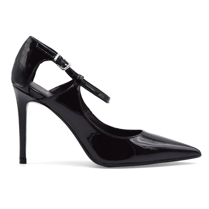 Décolleté Donna Chantal 1962 In Vera Pelle Verniciata Nera 3315