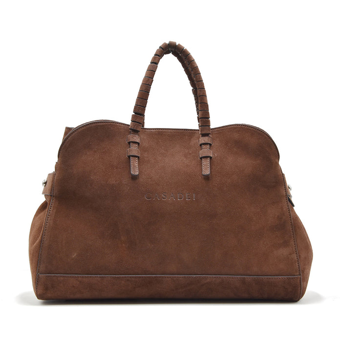 Borsa Casadei Donna Park Avenue Camoscio Marrone Testa Di Moro