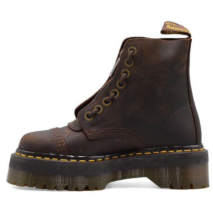 Anfibi Dr. Martens Donna Sinclair Vera Pelle Marrone Maxi Suola