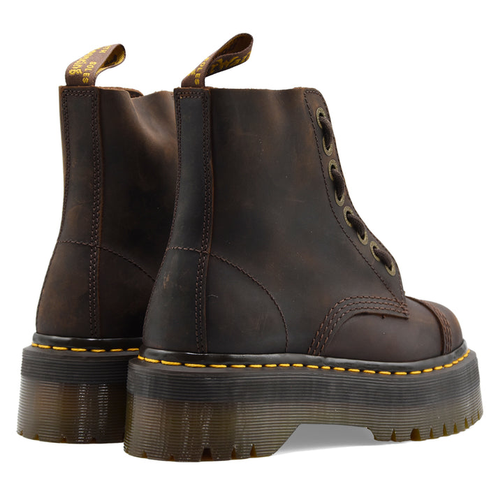Anfibi Dr. Martens Donna Sinclair Vera Pelle Marrone Maxi Suola