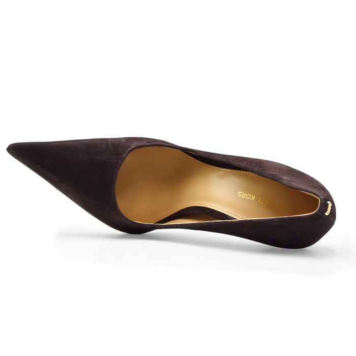 Décolleté Michael Kors Elyse Donna Camoscio Marrone Cioccolato