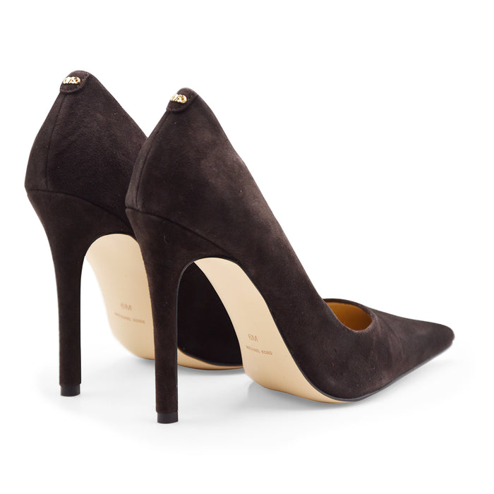 Décolleté Michael Kors Elyse Donna Camoscio Marrone Cioccolato