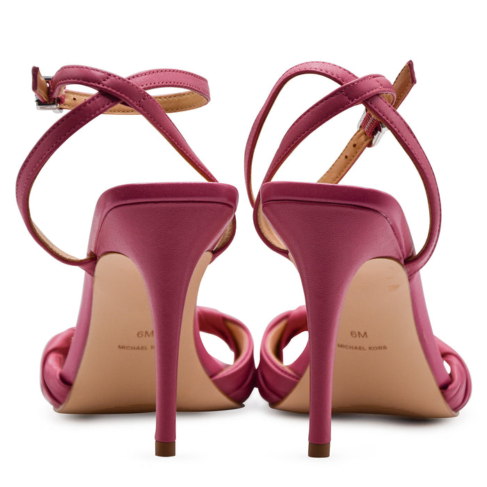 Michael Kors Sandali KIANA Pelle Rosa Con Cinturino Regolabile