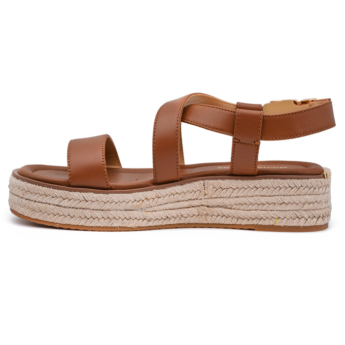 Sandali Michael Kors Donna Cuoio Con Zeppa Rivestita Di Corda