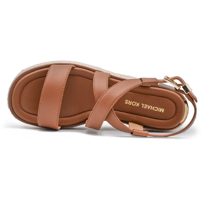 Sandali Michael Kors Donna Cuoio Con Zeppa Rivestita Di Corda