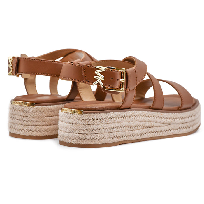 Sandali Michael Kors Donna Cuoio Con Zeppa Rivestita Di Corda