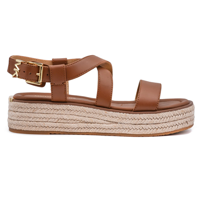 Sandali Michael Kors Donna Cuoio Con Zeppa Rivestita Di Corda