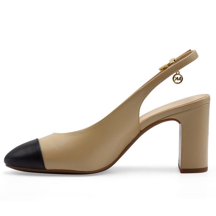 Slingback Michael Kors Piper Flex Donna Beige Nero Cinturino