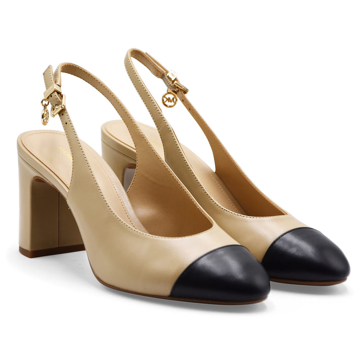 Slingback Michael Kors Piper Flex Donna Beige Nero Cinturino