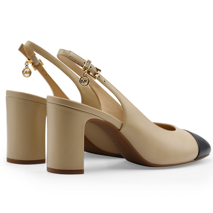 Slingback Michael Kors Piper Flex Donna Beige Nero Cinturino