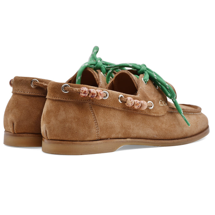 Women's Lace-up Riccardo P. Suede Beige Dove Grey