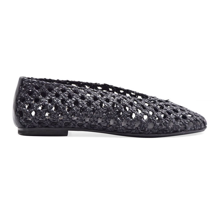 Ballerine Donna Riccardo P. 4276 Nero Intrecciato Made In Italy