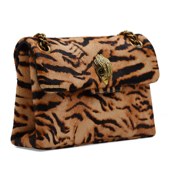 Borsa Donna Kurt Geiger London Mini Kensington Camel Leopard