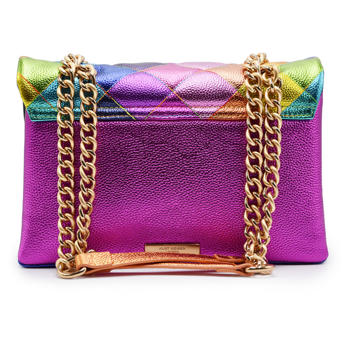 Borsa Donna Kurt Geiger London Kensington Con Motivo Arcobaleno