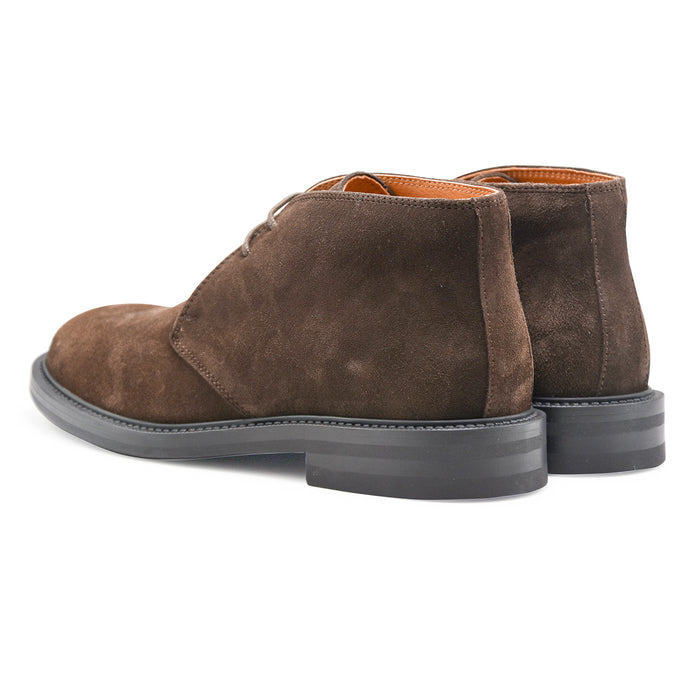 Polacchini Saxone 503 Uomo Vera Pelle Scamosciata Testa Di Moro