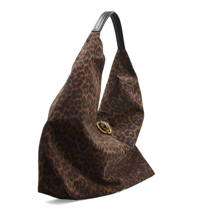 Borsa Donna Kurt Geiger London Chelsea Large Slouch Hobo Leopard