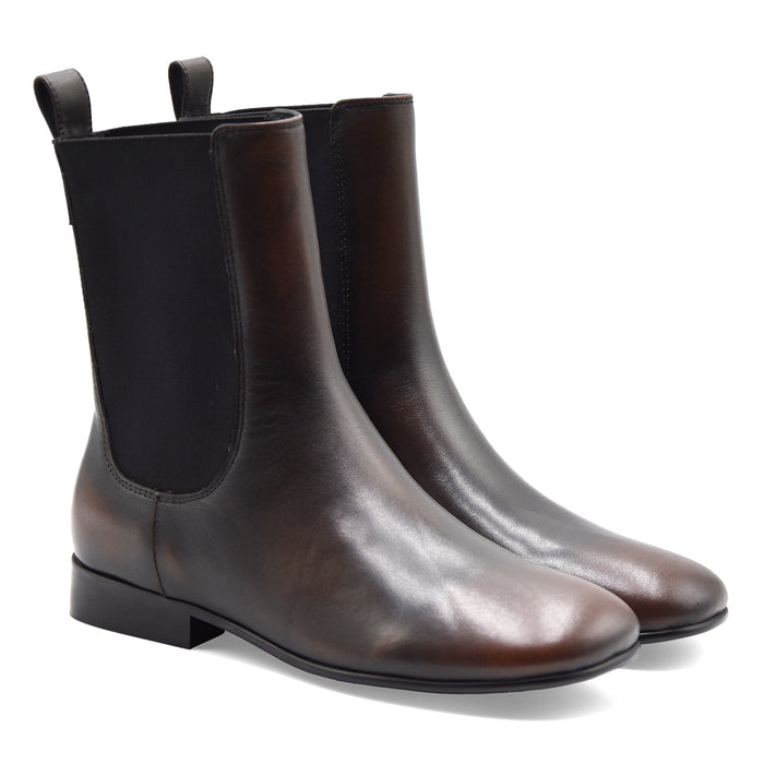 Stivaletti Bibi Lou Donna Pelle Marrone Sfumata KENDRA BOOTIES
