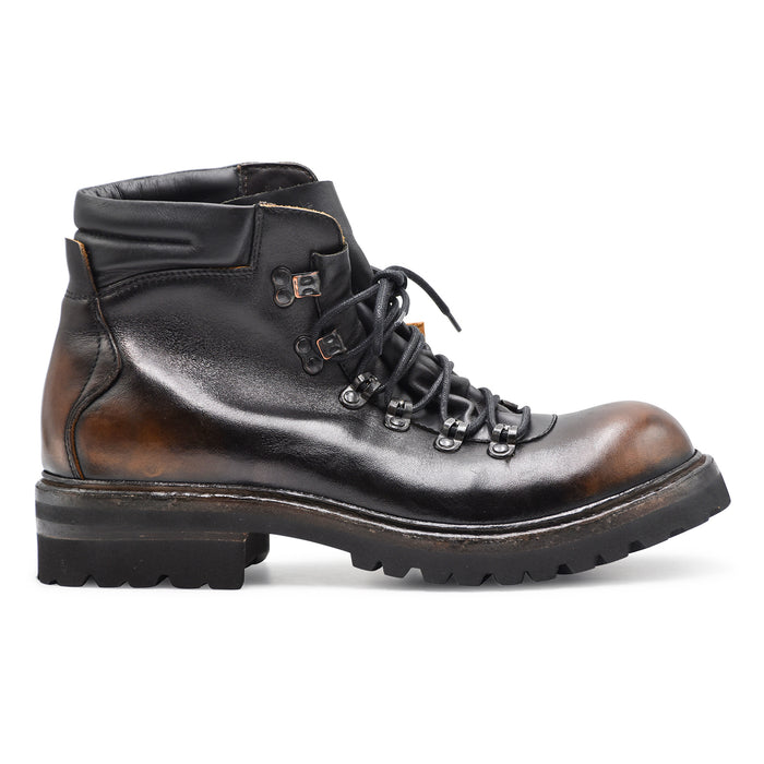 Stivaletti Shoto Uomo 51574 Pelle Marrone Prodotto Artgianalmente