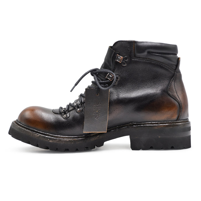 Stivaletti Shoto Uomo 51574 Pelle Marrone Prodotto Artgianalmente