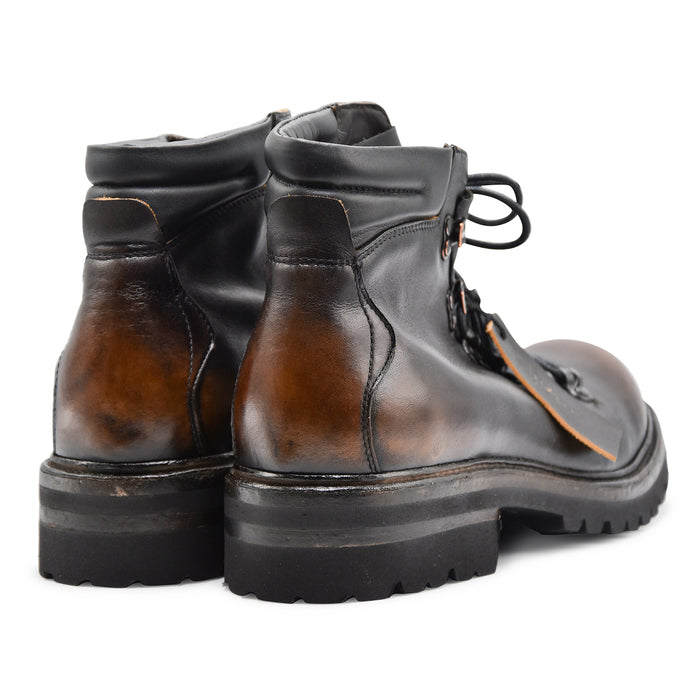 Stivaletti Shoto Uomo 51574 Pelle Marrone Prodotto Artgianalmente