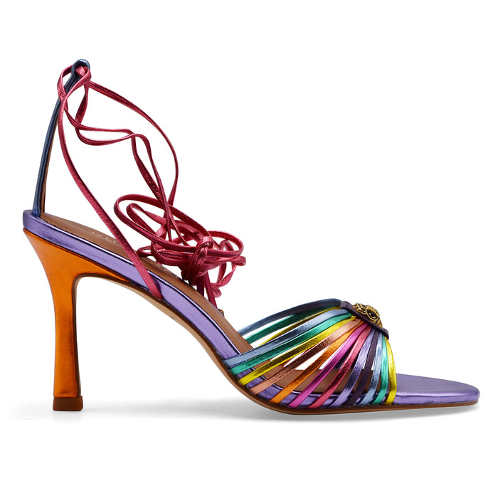 Sandali Kurt Geiger Donna Multi Strap Tie Arcobaleno Multicolor