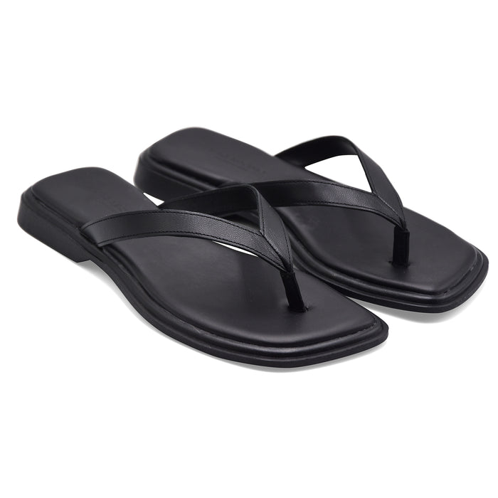 Sandali Infradito Donna Vagabond Izzy Pelle Nera Linea Minimal