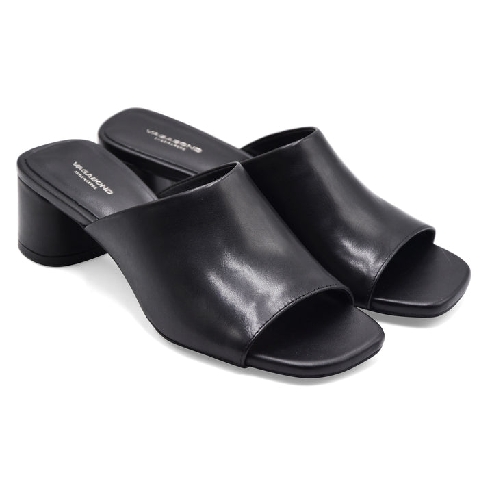 Sandali Mules Donna Vagabond Piper Nero Look Casual Raffinato