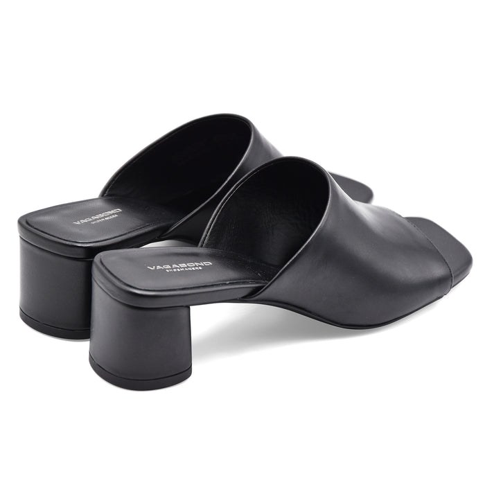 Sandali Mules Donna Vagabond Piper Nero Look Casual Raffinato