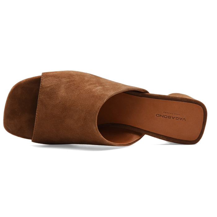 Sandali Mules Donna Vagabond Piper Pelle Scamosciata Marrone