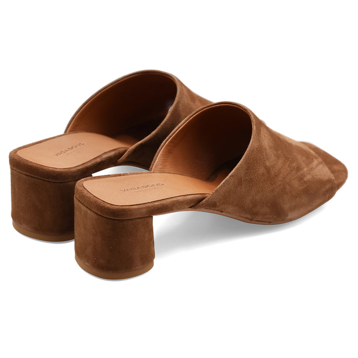 Sandali Mules Donna Vagabond Piper Pelle Scamosciata Marrone