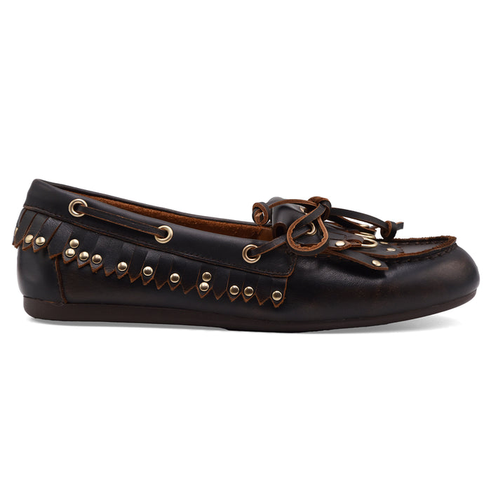 Mocassini Allacciati Bibi Lou Aurelie Loafer Marrone Scuro