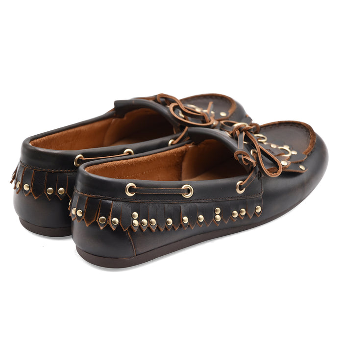 Mocassini Allacciati Bibi Lou Aurelie Loafer Marrone Scuro