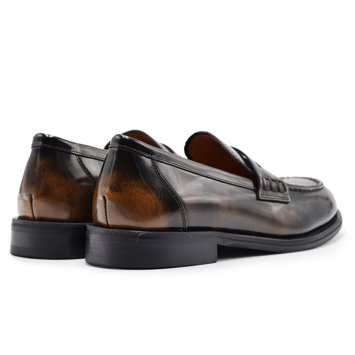 Mocassini Donna Vagabond Linn Pelle Walnut Con Cucitura Moc Toe