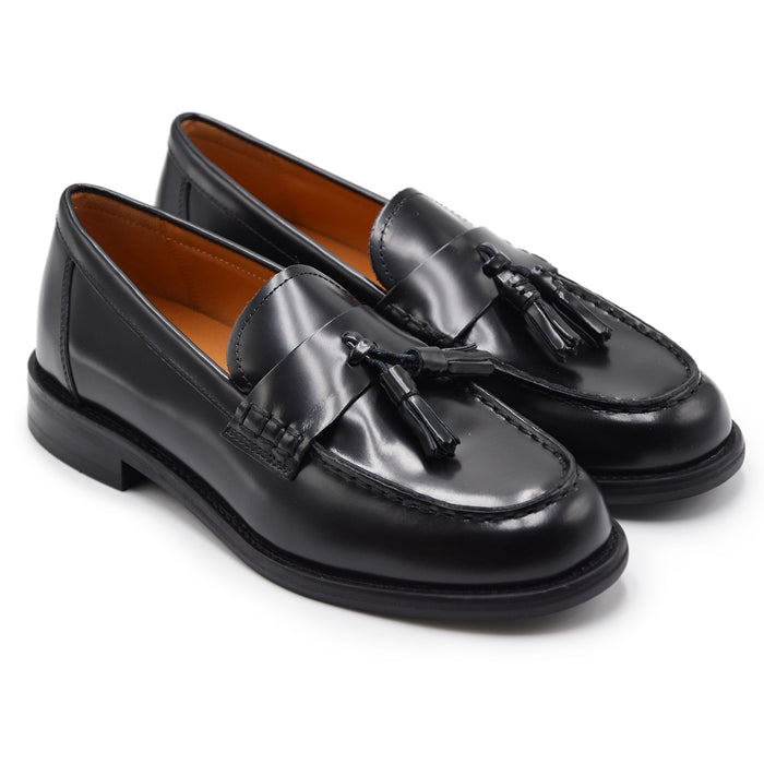 Mocassini Donna Vagabond Linn Nero Design Classico Con Nappine