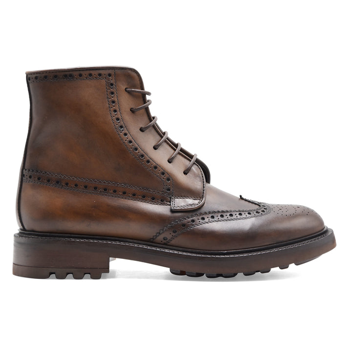 Anfibi Ernesto Dolani Uomo Taupe Coda Di Rondine Made In Italy