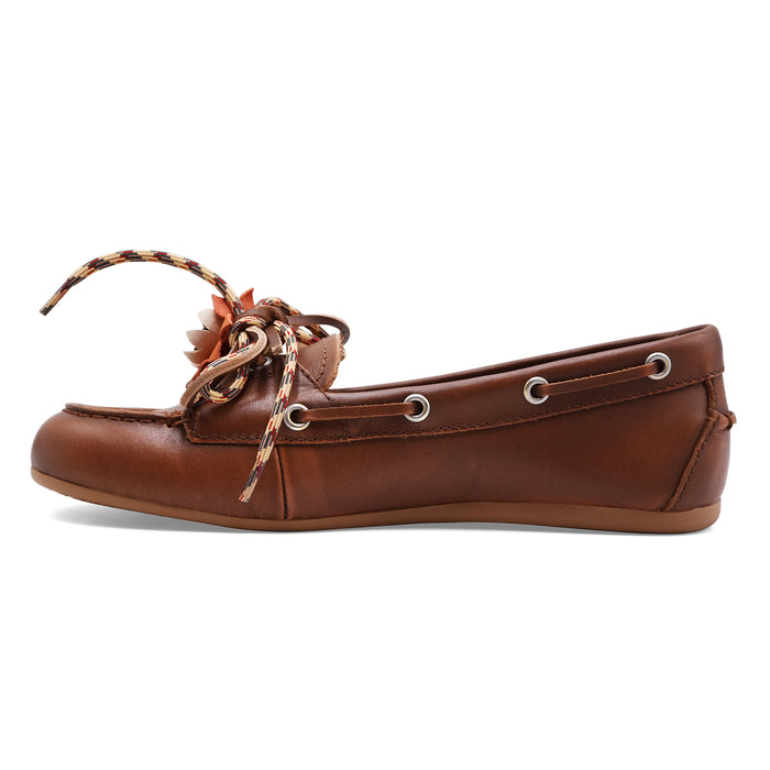 Scarpe Da Barca Bibi Lou Donna TANA LOAFER In Pelle Color Cuoio