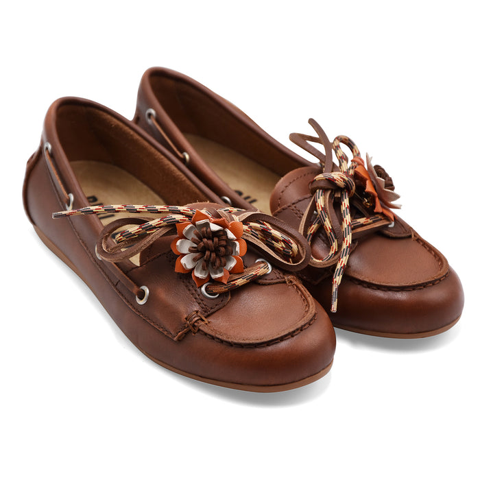 Scarpe Da Barca Bibi Lou Donna TANA LOAFER In Pelle Color Cuoio