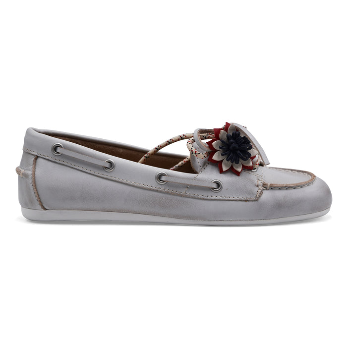 Bibi Lou Scarpe Da Barca Donna Pelle Bianco Vintage TANA LOAFER
