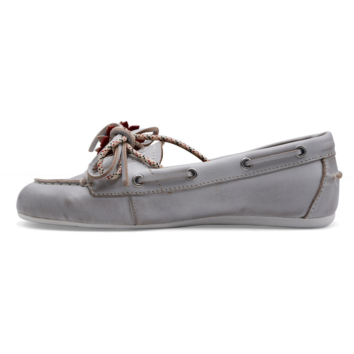 Bibi Lou Scarpe Da Barca Donna Pelle Bianco Vintage TANA LOAFER
