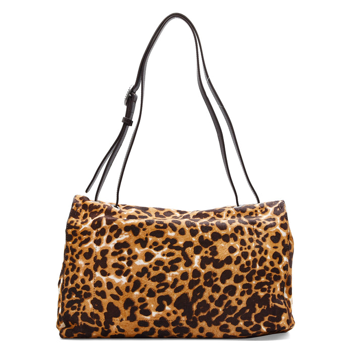 Borsa Kurt Geiger Chelsea Large Donna Leopardata Marrone Nero