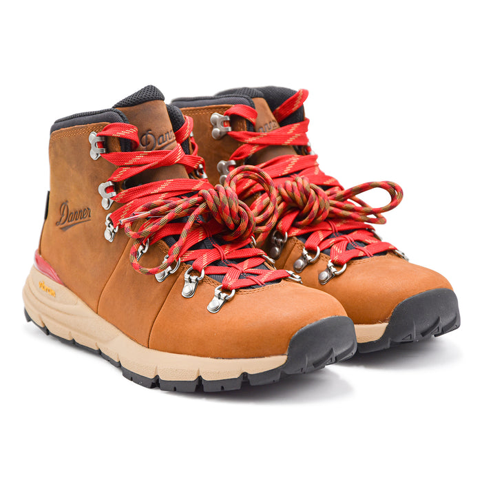 Danner Allacciata Uomo 62291 Marrone Con Laccio Rosso A Contrasto
