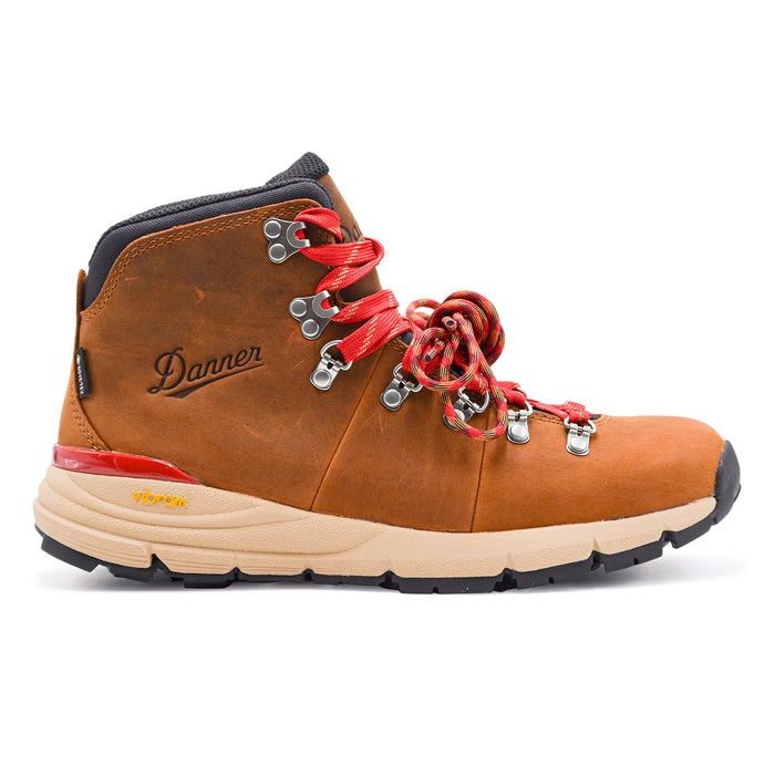 Danner Allacciata Uomo 62291 Marrone Con Laccio Rosso A Contrasto