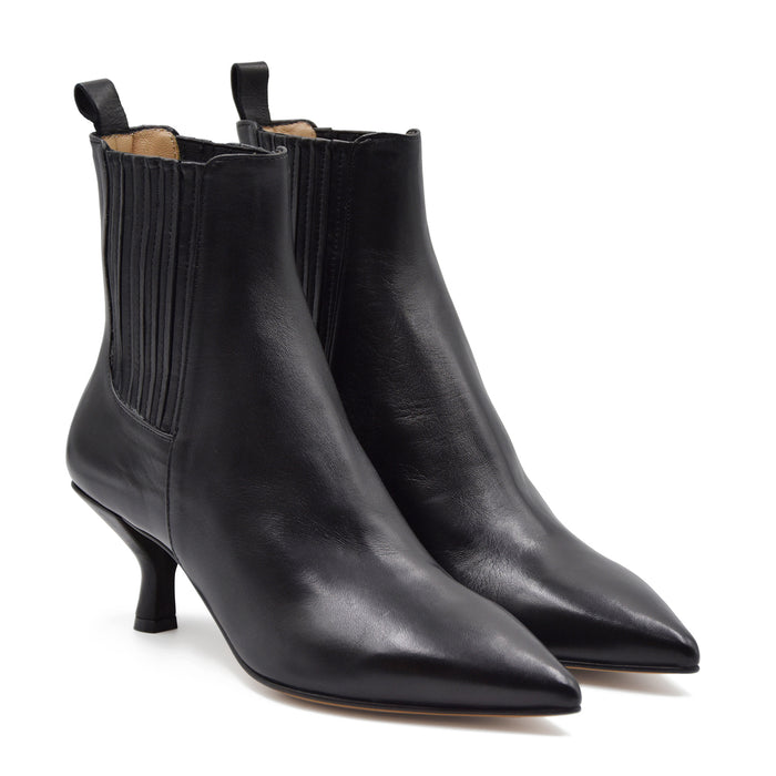 Stivaletti Pomme D'Or Donna Nero Pregiata Lavorazione Sacchetto