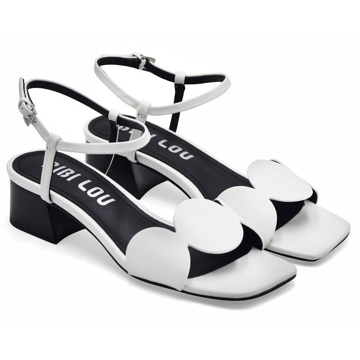 Sandali Bibi Lou Donna Onami Bianco Fascia Frontale Lavorata