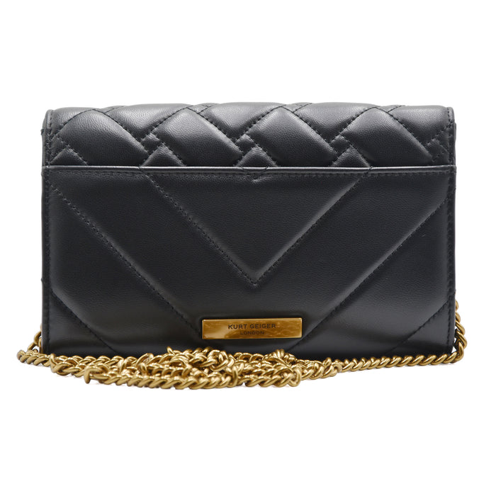 Borsa Portafoglio Kurt Geiger Kensington Donna Chain Wallet Nero