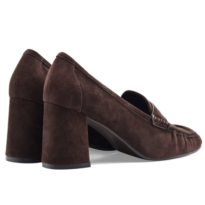 Bibi Lou Mocassini Tacco Donna Camoscio Marrone LYRA PUMPS 80